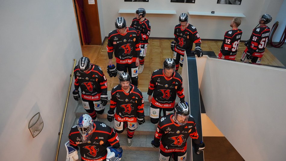 Die Saale Bulls beim Proben für das Weihnachts(mit)singen