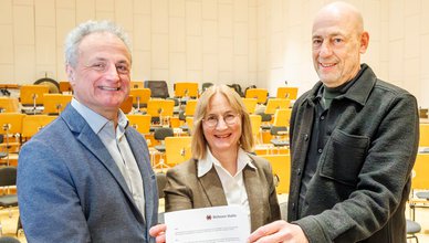 Klaus Dörr, Fabrice Bollon und Dr. Judith Marquardt