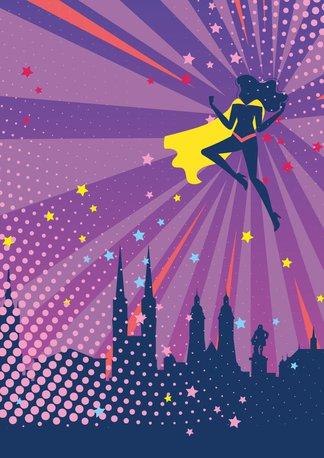 4. Familienkonzert Plakatgrafik zum Thema Power