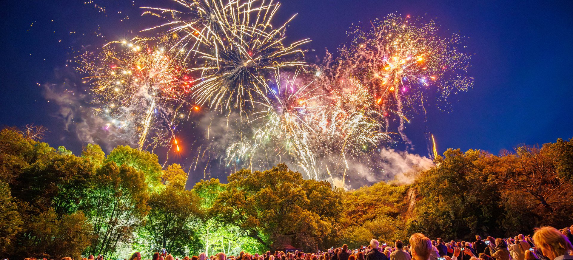 Feuerwerk bei »Bridges«