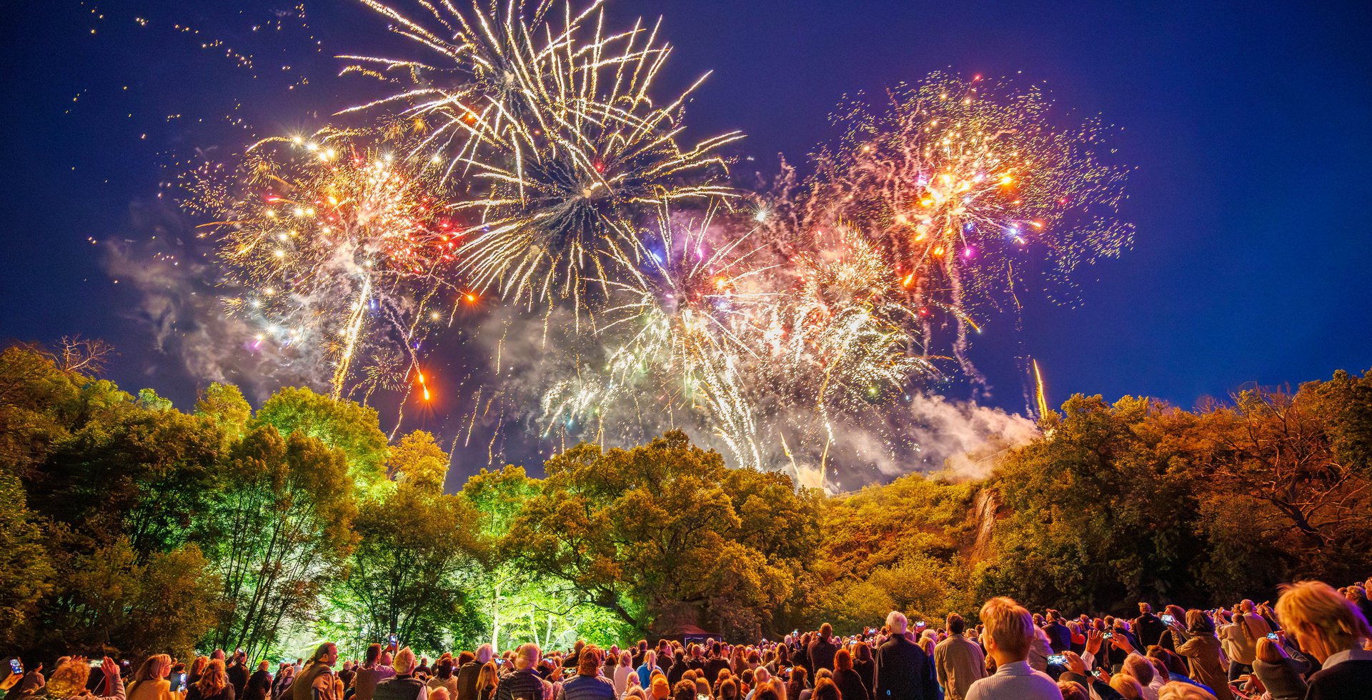 Feuerwerk bei »Bridges«