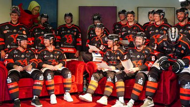Die Saale Bulls beim Proben für das Weihnachts(mit)singen