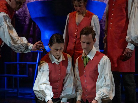 Szene aus »Die Lungenschwimmprobe«