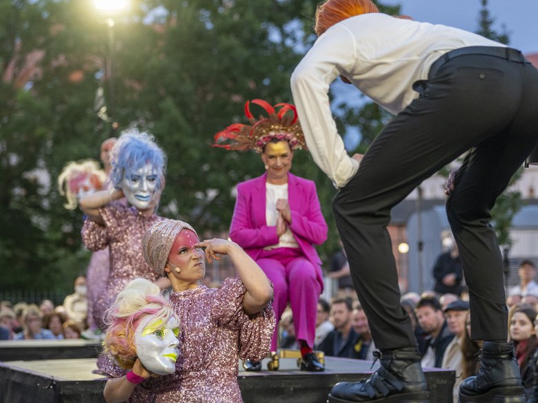 Szene aus Gulliver im Lande Liliput